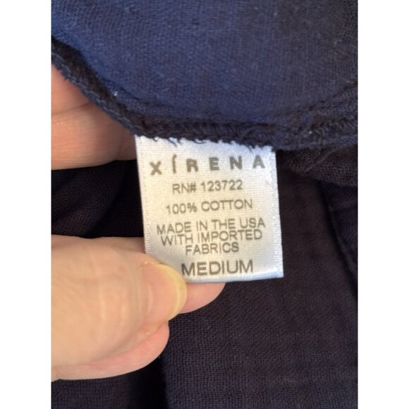 Xirena Women’s Avery Top Chelsea Gauze Sz Medium North Star Blue Nautical Casual - Picture 6 of 9